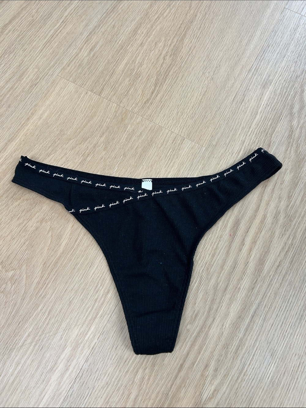 PINK Victoria's Secret Ribbed Thong Panty XL